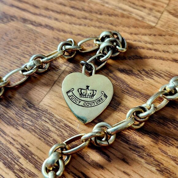 ROYAL COUTURE Vintage G&P III Gold and Crystal Charm Necklace Y2K - Picture 8 of 16